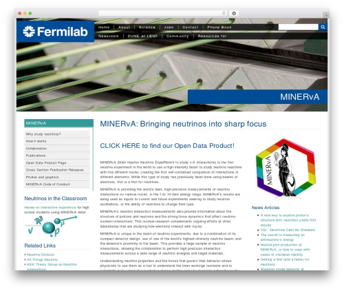 Fermilab Theme WordPress theme - minerva.fnal.gov