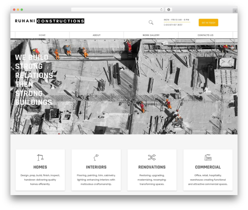 Lightwire theme WordPress - ruhaniconstructions.com