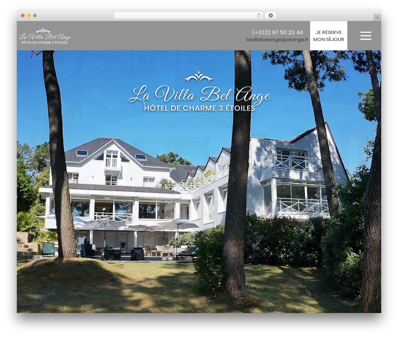 Plune WordPress theme - lavillabelange.com