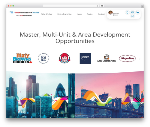 which WordPress theme - whichfranchisemaster.com