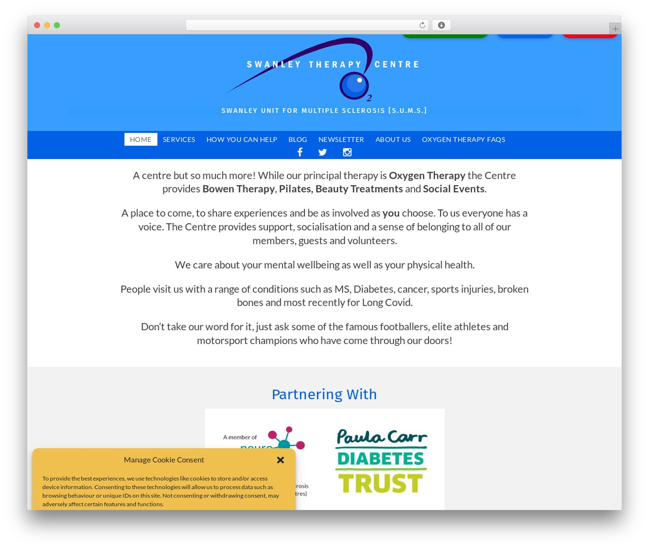 WordPress theme Simone - swanleytherapycentre.org