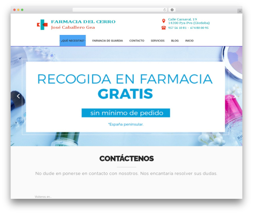 Xone theme WordPress - farmaciacaballerogea.com