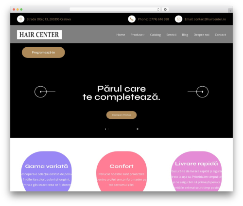 Haarino WordPress page theme - haircenter.ro