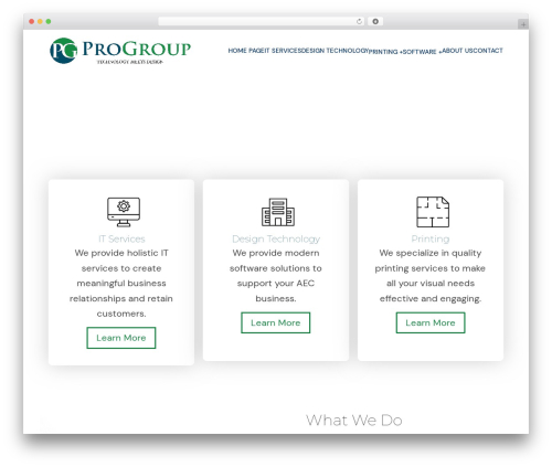 Braintech theme WordPress - progroupco.com