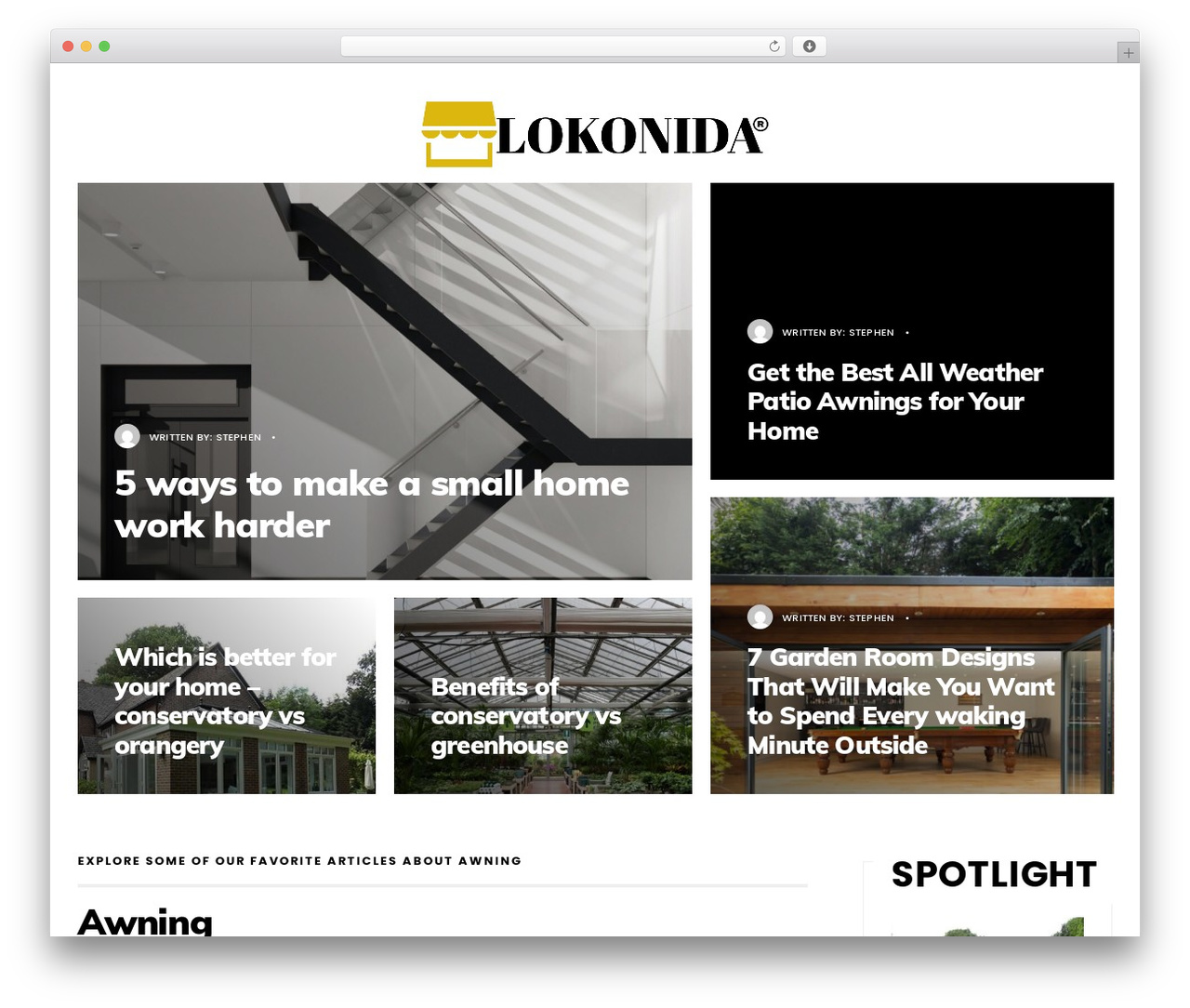 Columns theme WordPress - lokonida.com Columns theme WordPress - lokonida.com