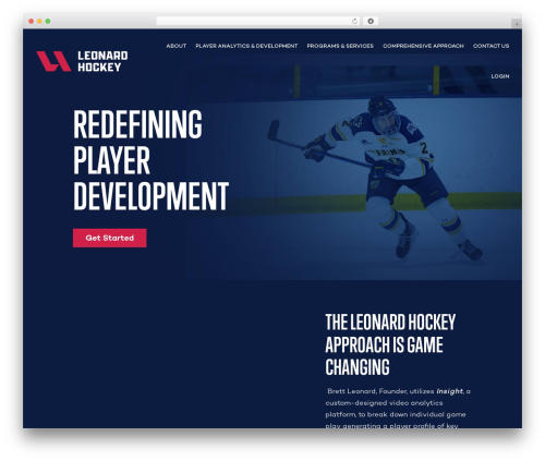 Divi theme WordPress - leonardhockey.com