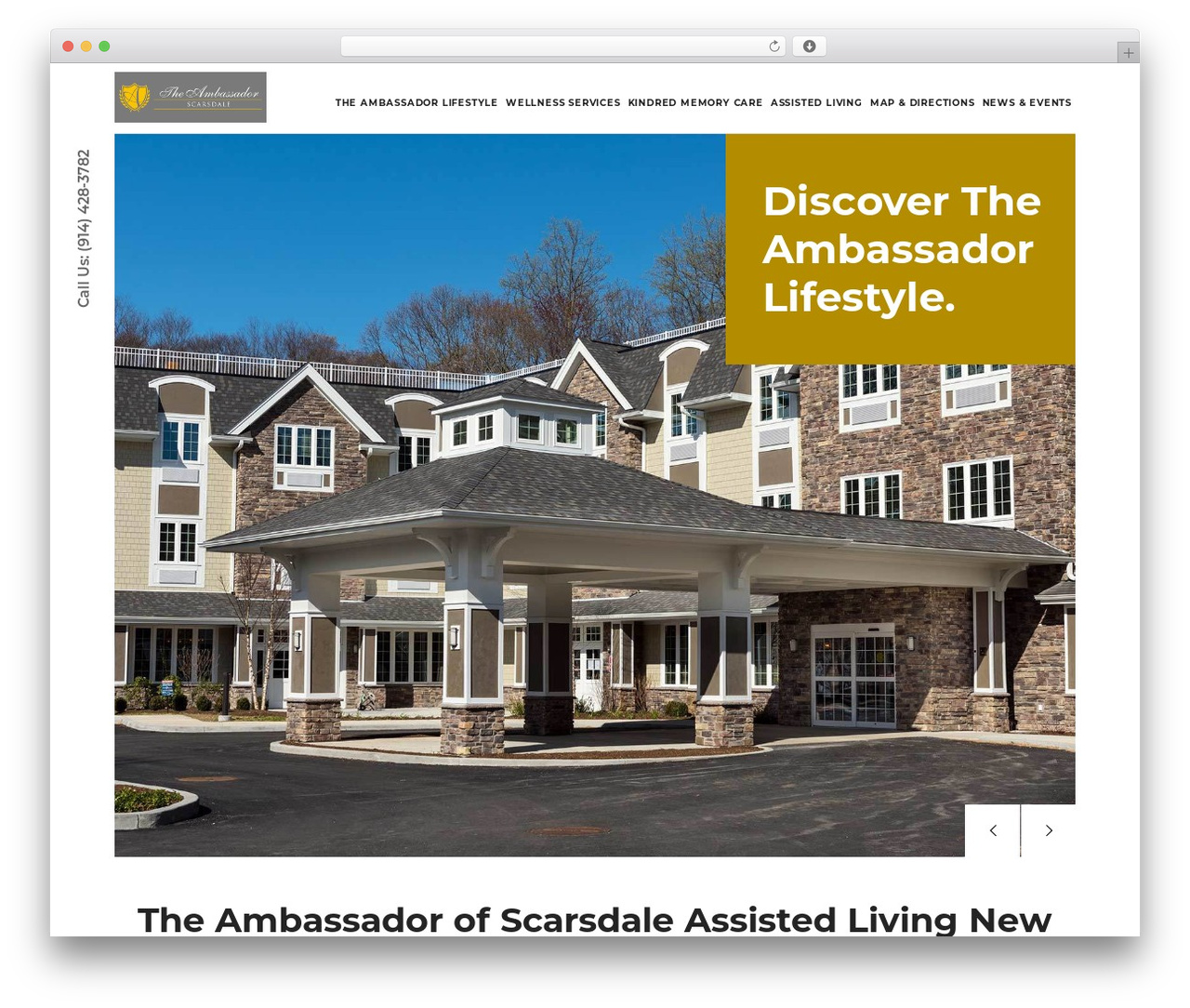 Modrox WordPress theme - theambassadorscarsdale.com