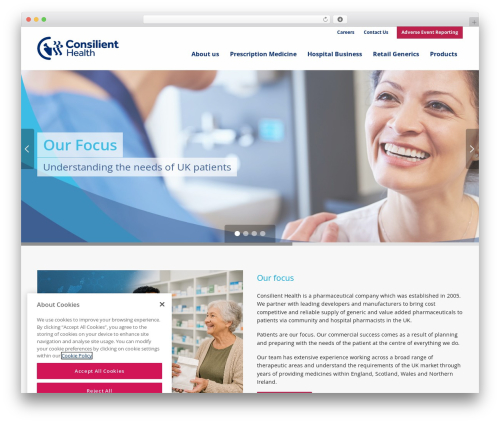 WordPress theme AB Master Theme - consilienthealth.co.uk