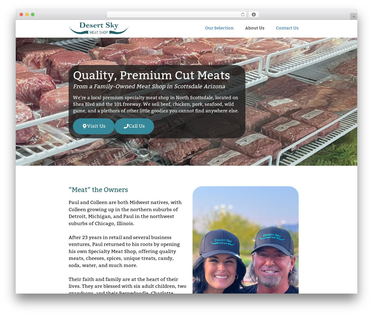 WordPress theme GeneratePress - desertskymeats.com