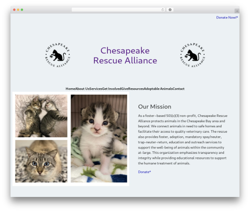 WordPress website theme Blockbase - chesapeakerescue.org
