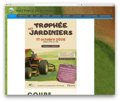 WordPress website theme Dream - golf-du-nivernais.com