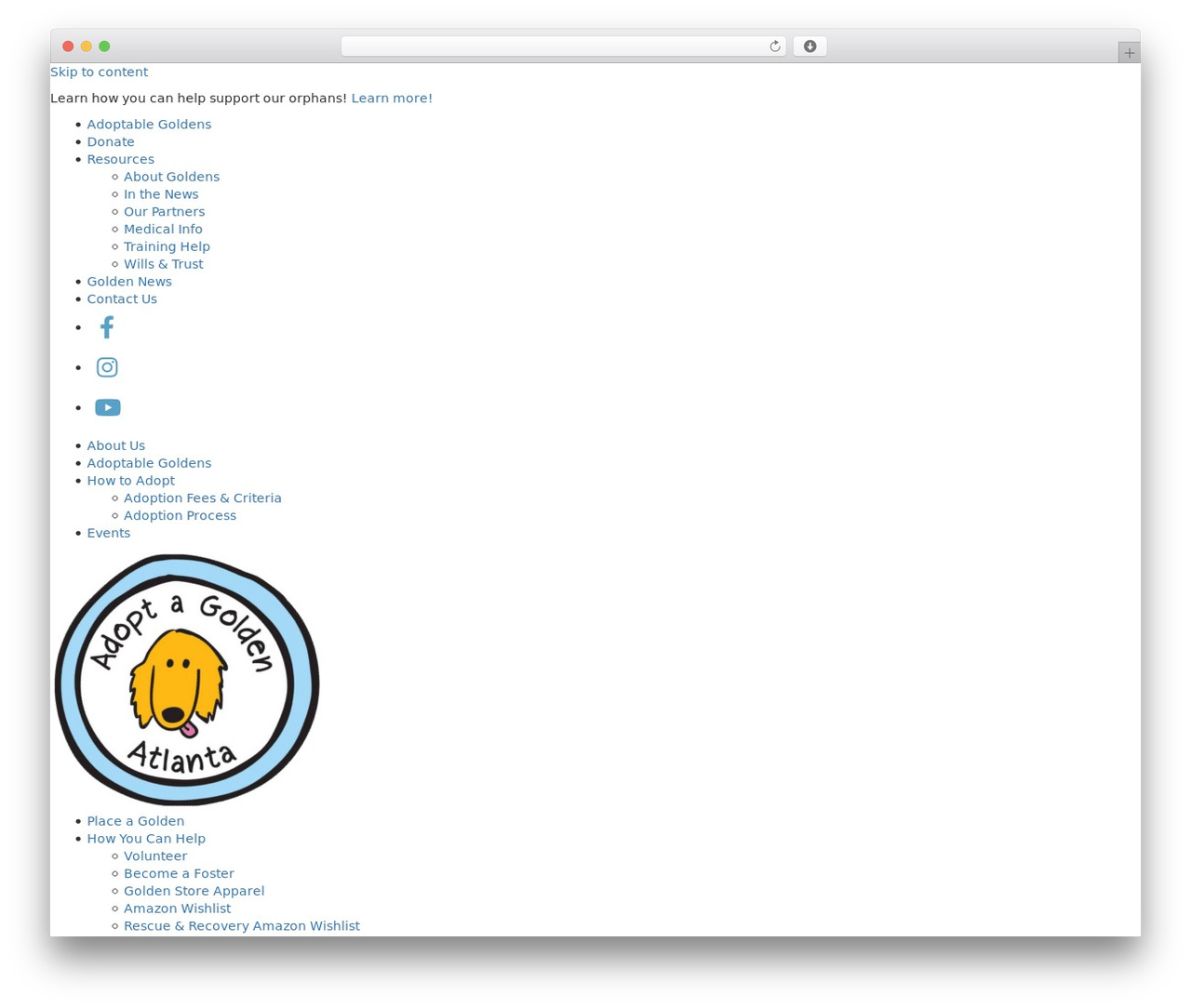 Adopt a Golden Atlanta Child Theme WordPress theme - adoptagoldenatlanta.com Adopt a Golden Atlanta Child Theme WordPress theme - adoptagoldenatlanta.com