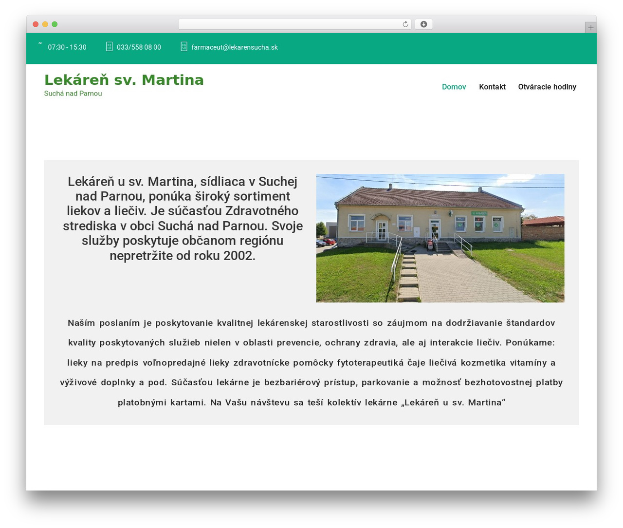 Derma Care free WordPress theme - lekarensucha.sk Derma Care free WordPress theme - lekarensucha.sk