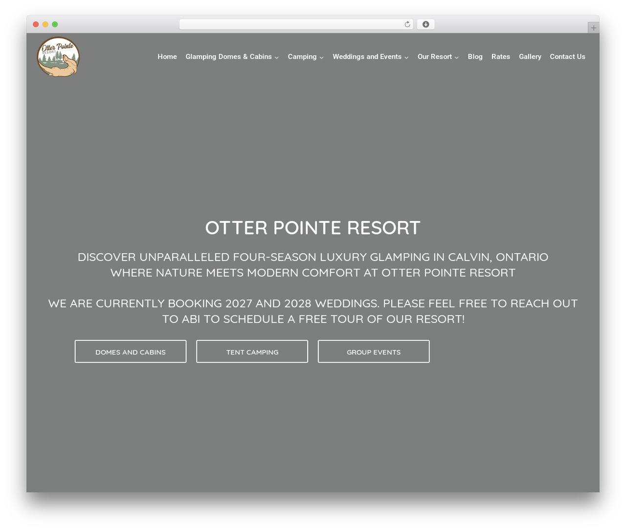 Hello Elementor WordPress theme - otterpointeresort.com