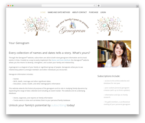 Opportune WordPress theme - familypast2present.com