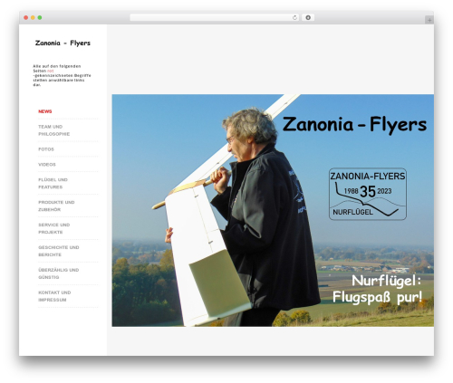 Raw WordPress theme design - zanonia-flyers.de