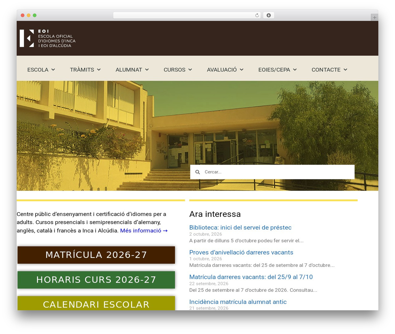 Theme WordPress EOI Inca - eoinca.com
