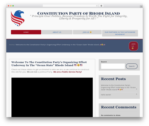 WordPress theme Specia - constitutionpartyri.com