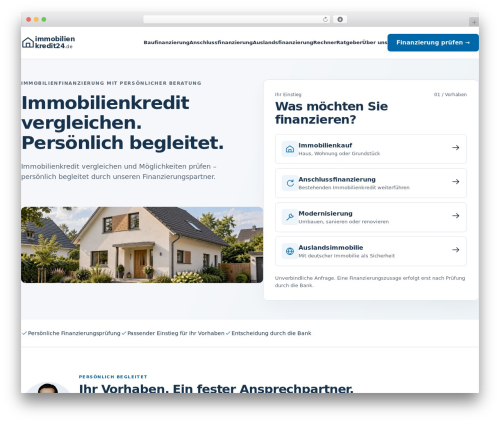 Better block editor WordPress plugin - immobilienkredit24.de