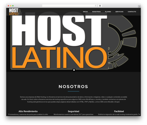 WP theme OneHost - hostlat.com