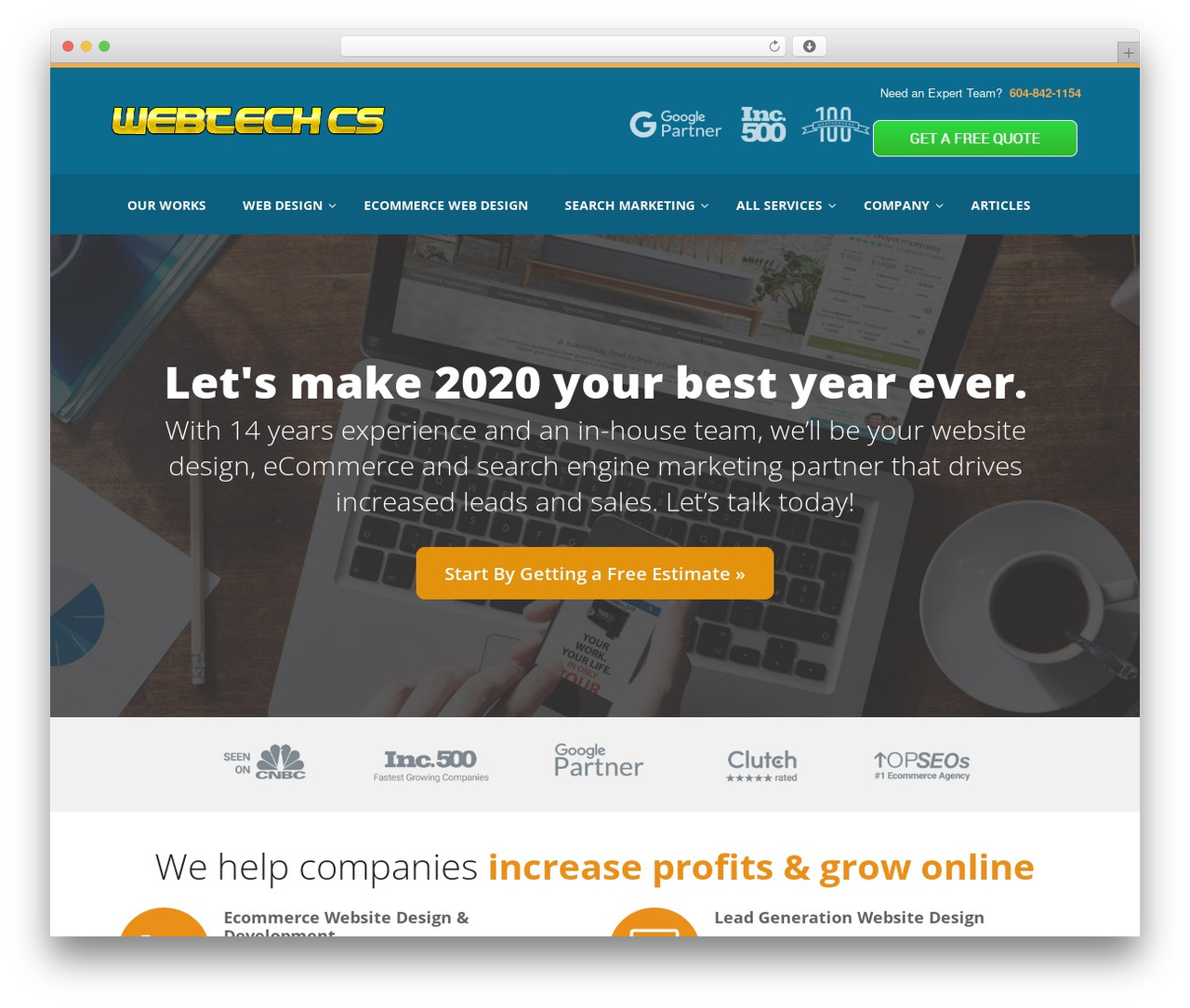 Builder top WordPress theme - webtechcs.com