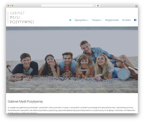 Cherry Framework best WordPress theme - gabinetmyslipozytywnej.pl
