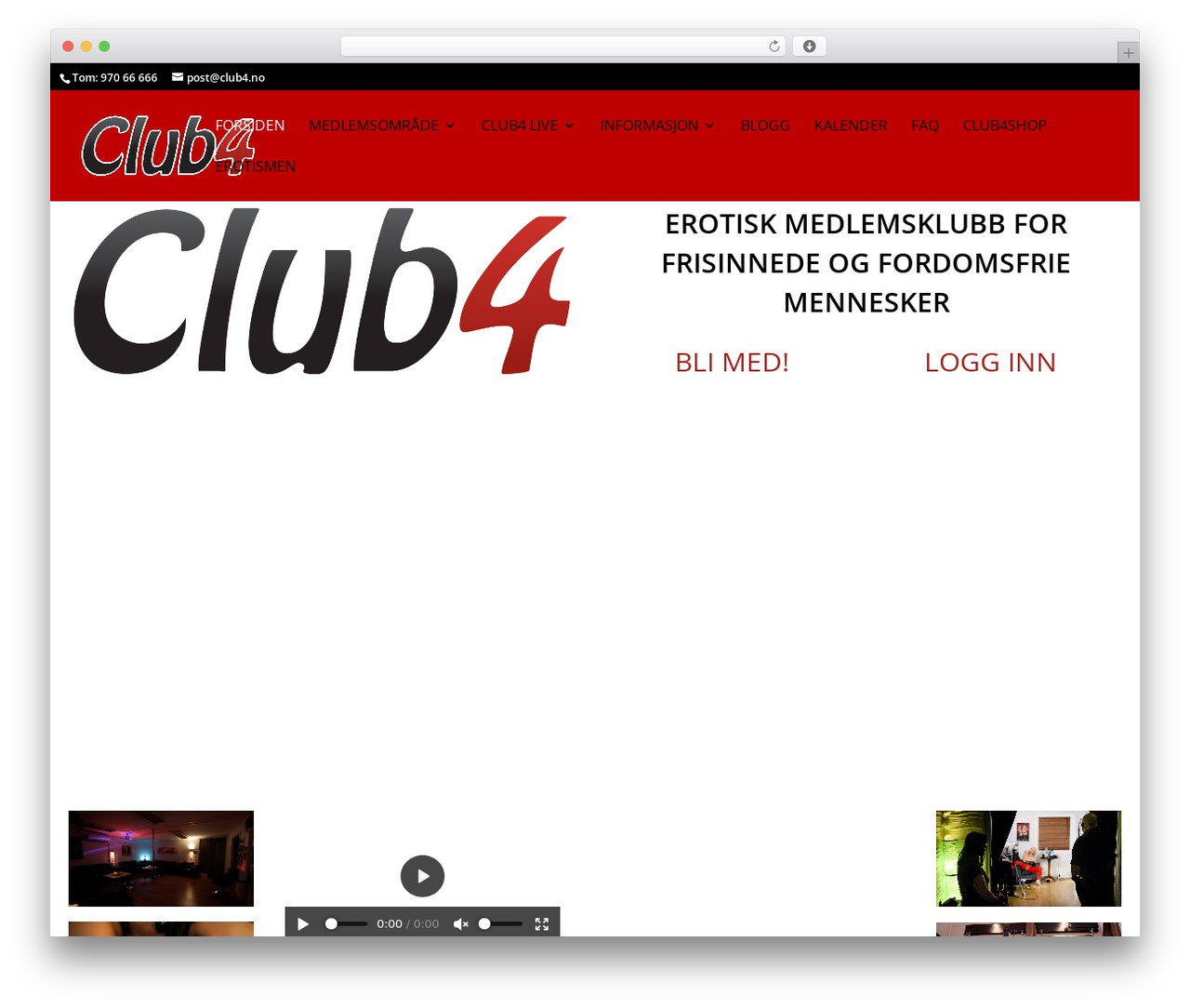 Club4 theme WordPress - club4.no Club4 theme WordPress - club4.no