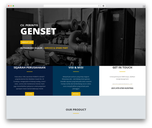 Divi WordPress theme - perintisgenset.com