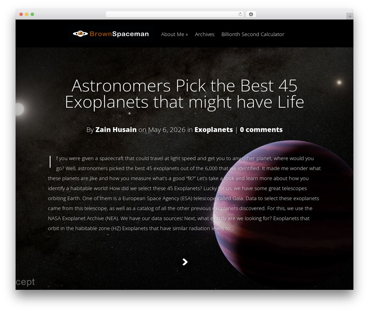 Fable best WordPress magazine theme - brownspaceman.com