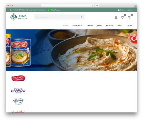 Farmart food WordPress theme - temafinefoods.com