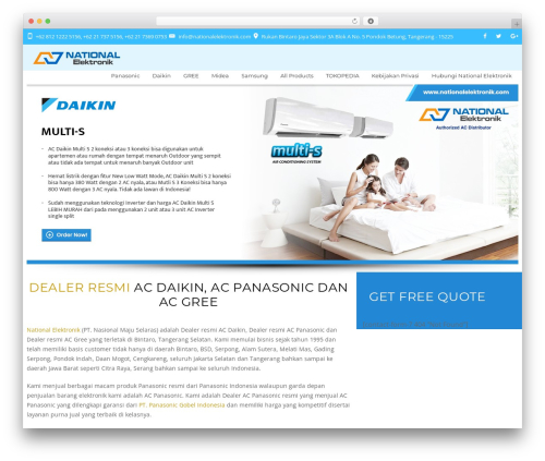 Freshair WordPress theme design - nationalelektronik.com