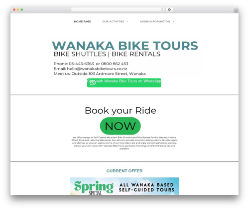 Rezdy Reloaded (reloaded-rezdy) free WordPress plugin - wanakabiketours.co.nz Rezdy Reloaded (reloaded-rezdy) free WordPress plugin - wanakabiketours.co.nz