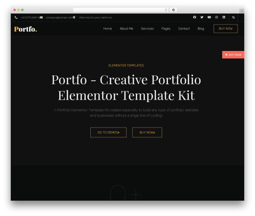 Bosa buy now WordPress plugin - demo.bosathemes.com/portfo
