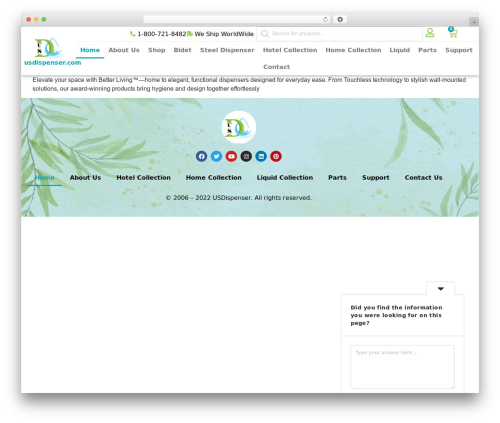 Hello Elementor WordPress theme - usdispenser.com