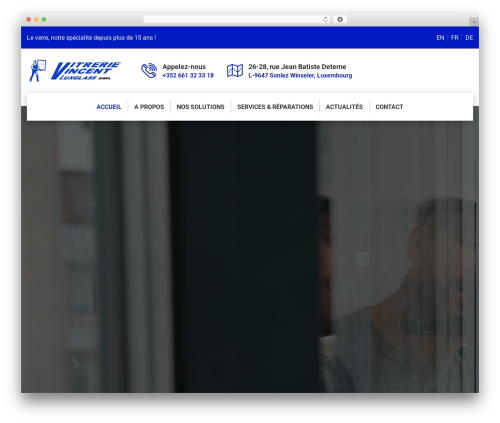 Intervio WordPress theme - vitrerievincent.lu