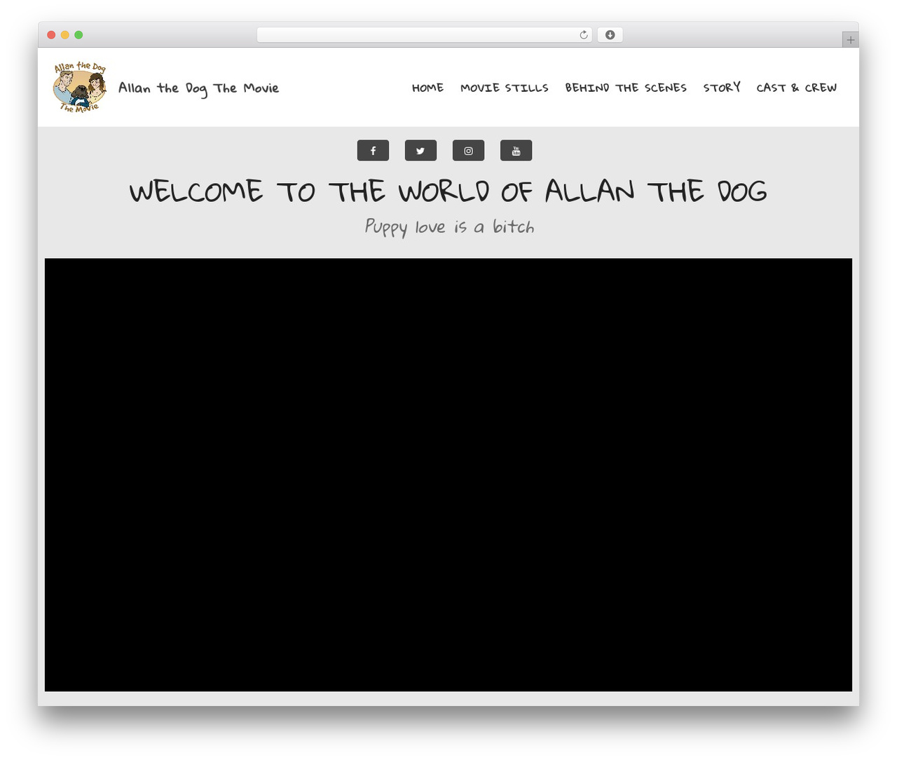 Layers WP theme - allanthedogmovie.com