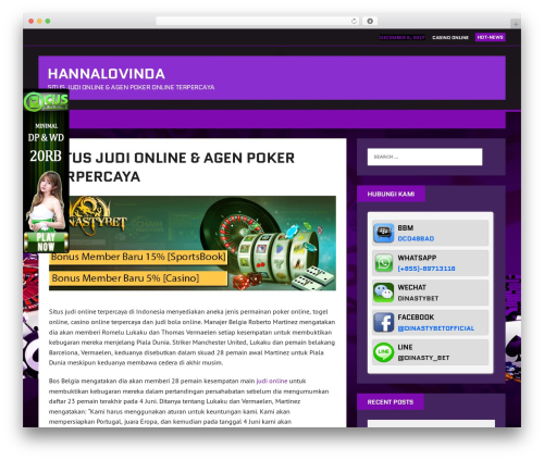 MH Squared WordPress theme - hannalovinda.com