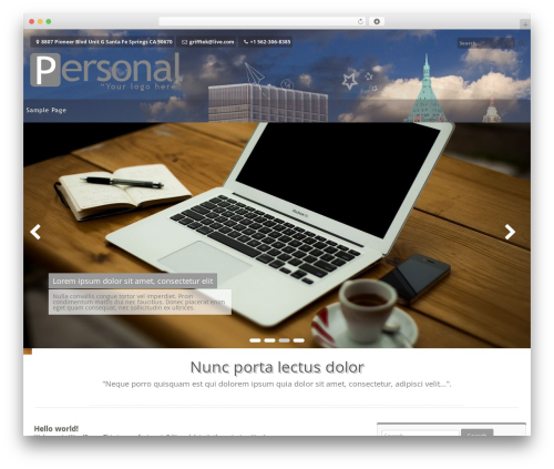 Personal Portfolio premium WordPress theme - grifftek.com Personal Portfolio premium WordPress theme - grifftek.com