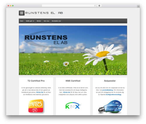 Responsive WordPress theme - runstensel.se