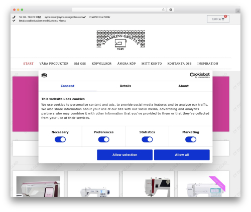Storefront best WooCommerce theme - symaskinsgrottan.se