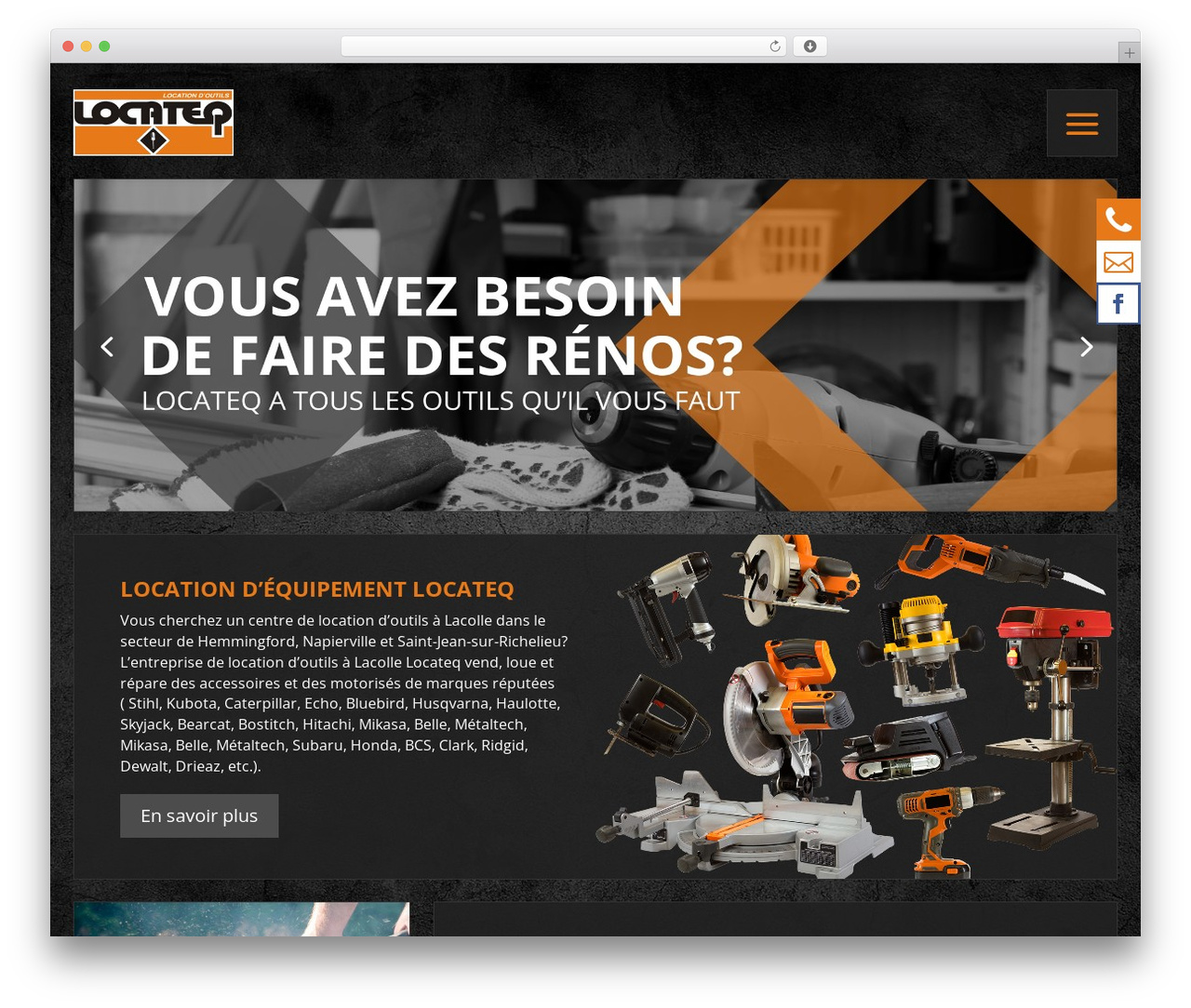 Divi WordPress theme - locateq.net