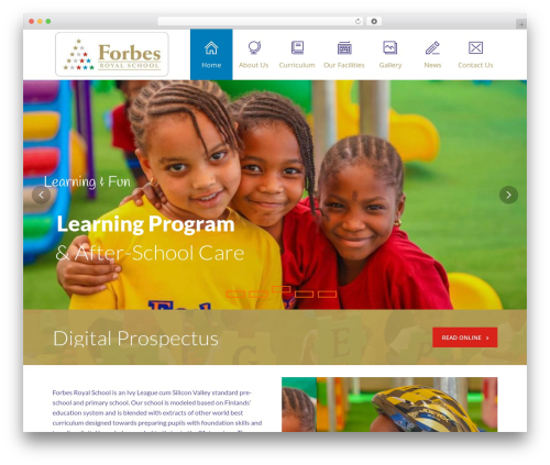 Page builder WordPress plugin - forbesroyalschools.com