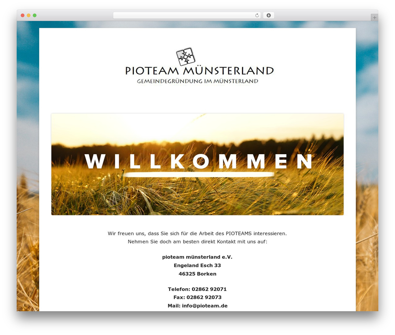 Tiny Framework best free WordPress theme - pioteam.de
