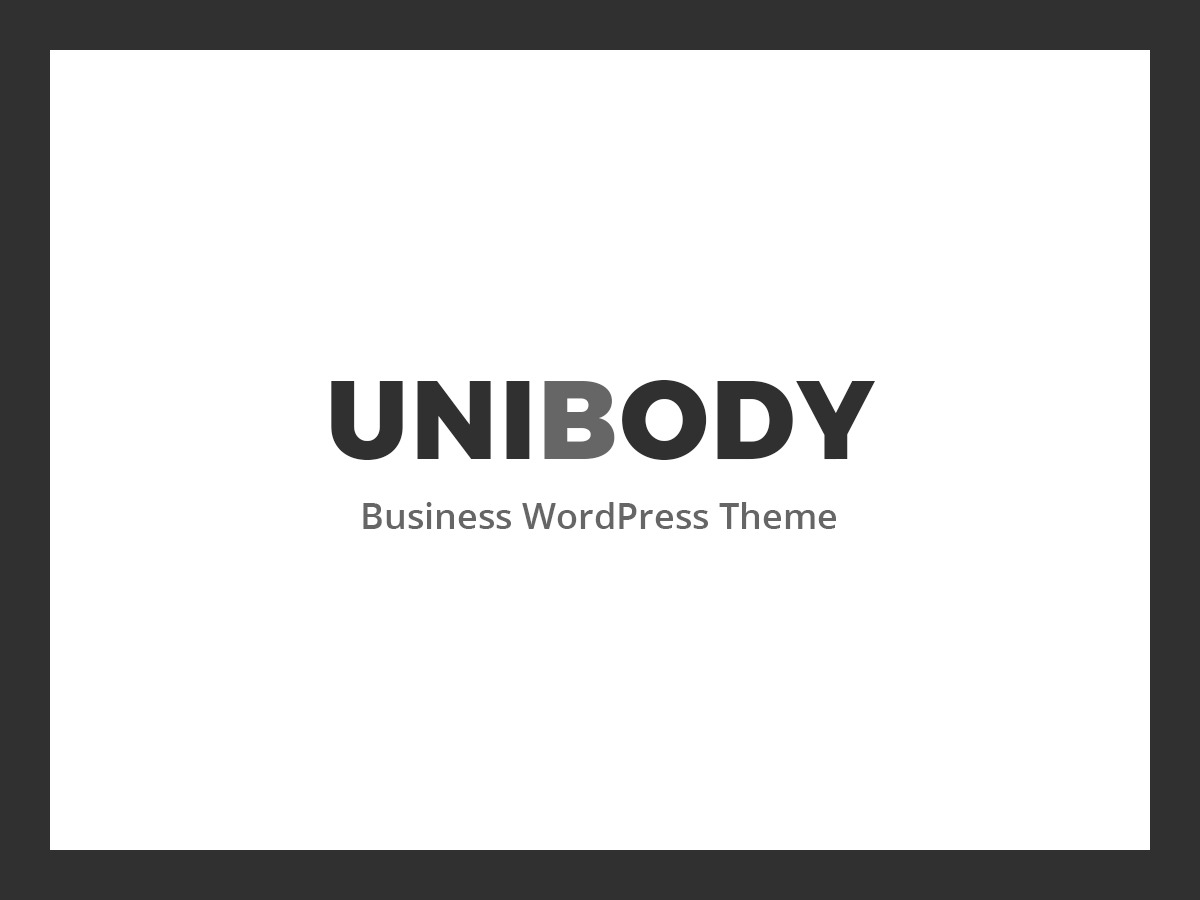 UniBody company WordPress theme