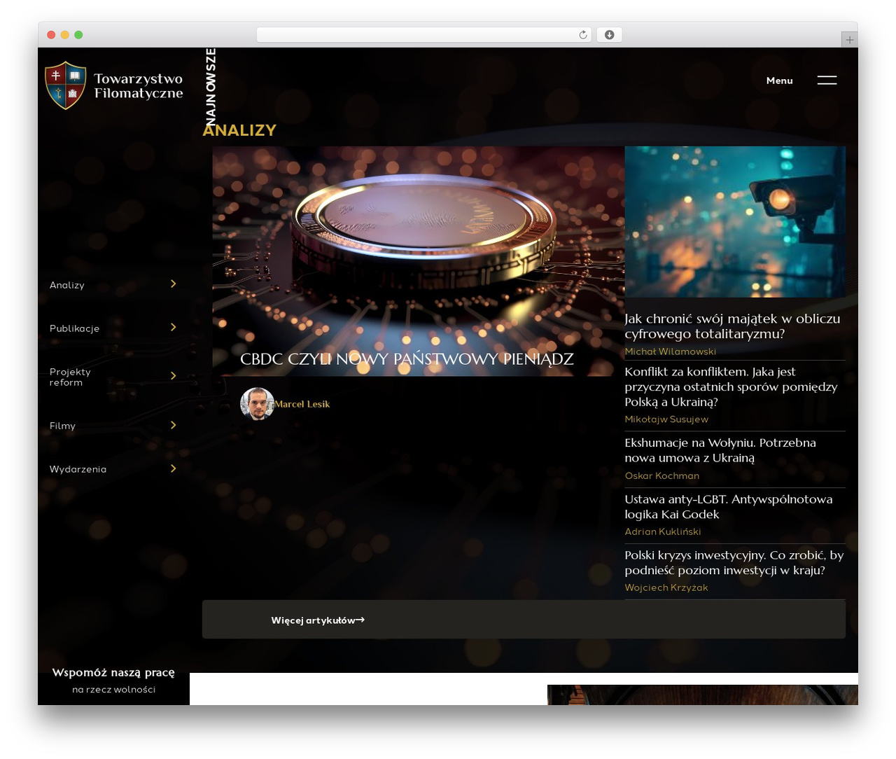 WebGo WordPress theme - towarzystwofilomatyczne.pl