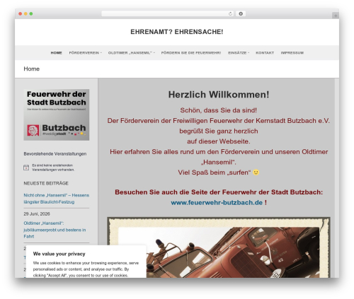 WordPress theme Customify - ff-butzbach.de