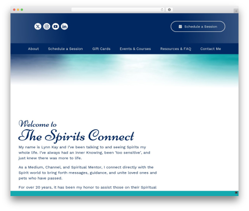 WordPress theme Avada - thespiritsconnect.com