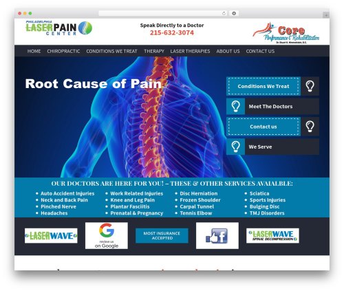 WordPress theme Back Dr Philly - backdrphilly.com