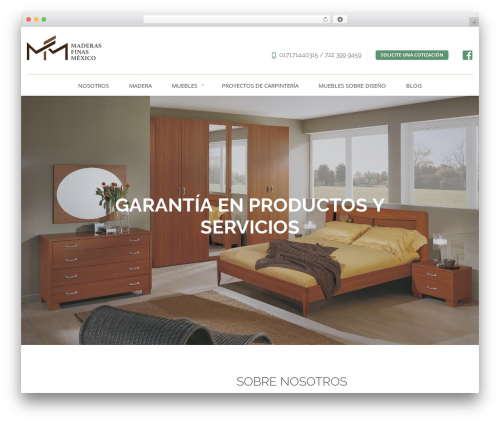 WordPress theme MFM - maderasfinasmexico.com