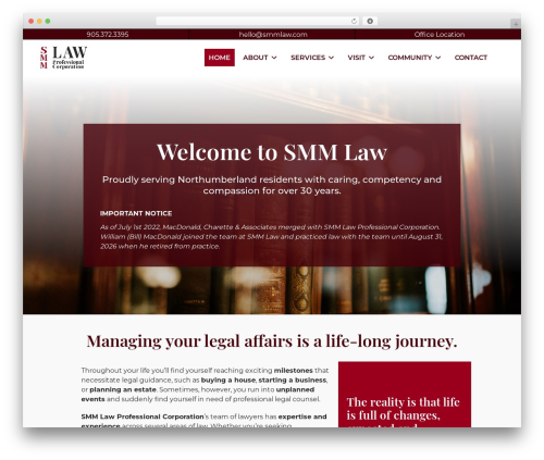 WP theme Beaver Builder Theme - smmlaw.com
